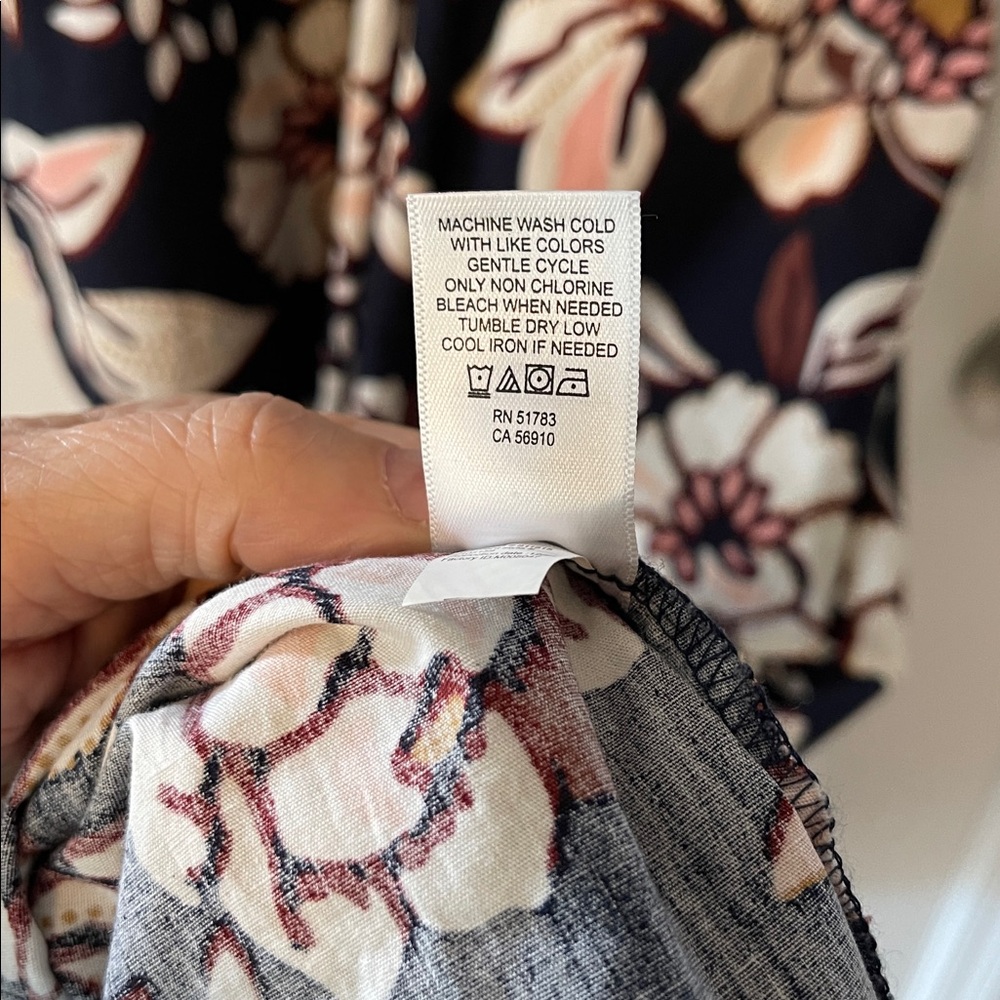 Floral Cotton Midi Dress Med - Picture 6 of 6